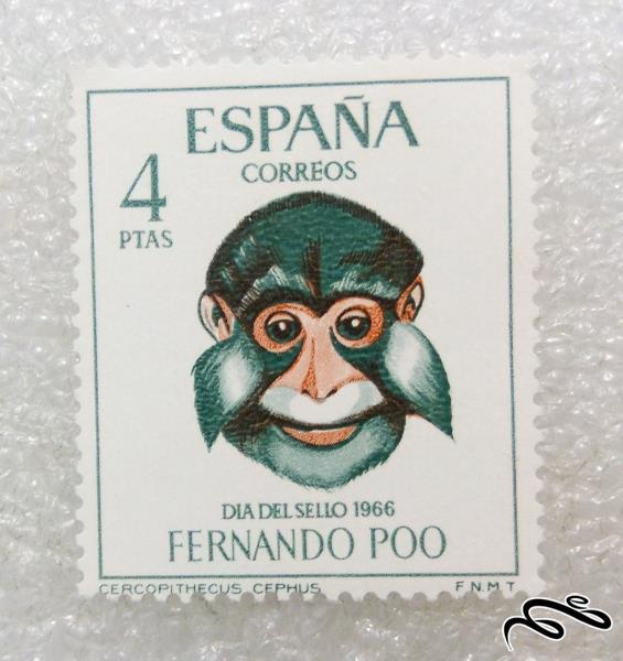 تمبر قدیمی و زیبای خارجی.اسپانیا.میمون (99)5