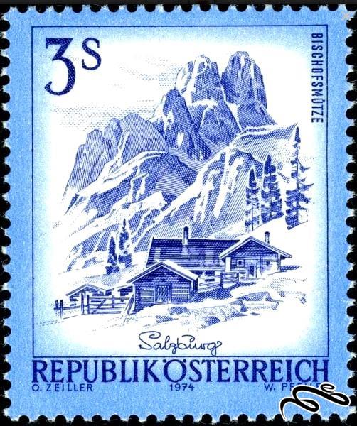 تمبر زیبای کلاسیک 1974 باارزش Landscapes of Austria اتریش (94)5