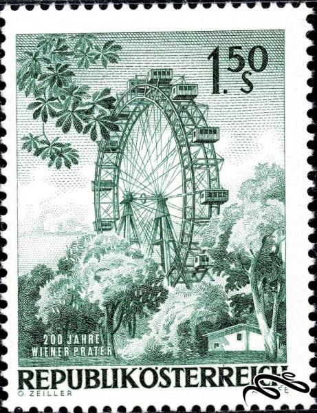 تمبر Anniversary of the Vienna Prater باارزش ۱۹۶۶ اتریش (۹۴)۲+