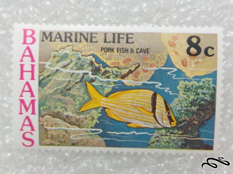 تمبر زیبای باهاما.ماهی (۹۸)۴ F