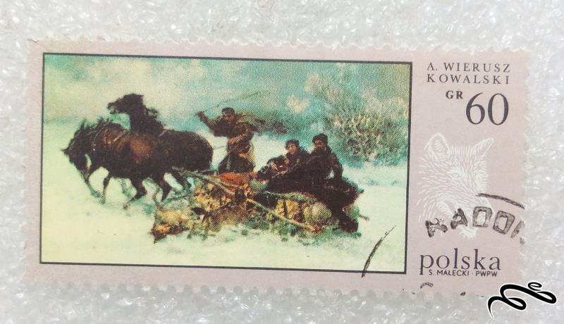 تمبر ارزشمند قدیمی لهستان تابلویی (97)7
