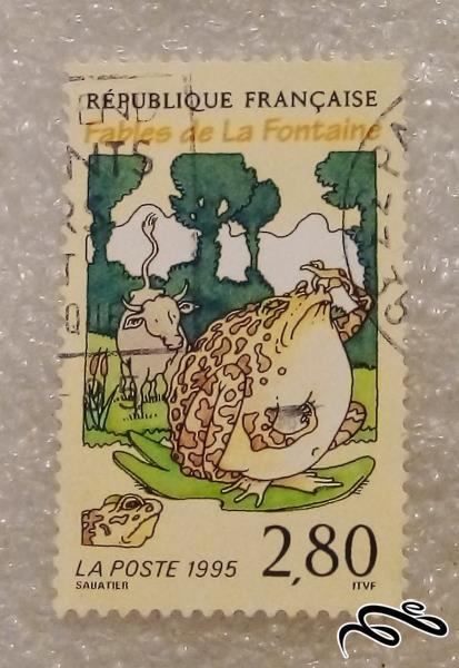 تمبر باارزش کلاسیک ۱۹۹۵ فرانسه نقاشی حیوانات .باطله (۲)۰/۴