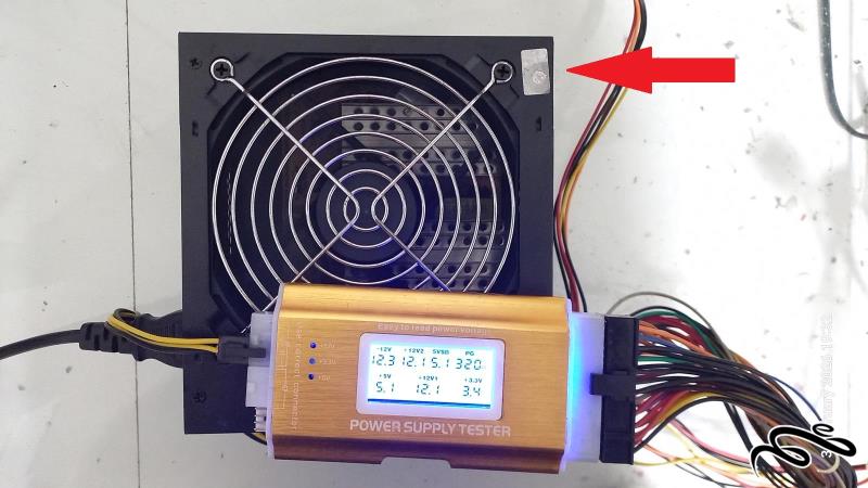 پاور بی نام فن بزرگ 24 پین کد 1842 پلمب