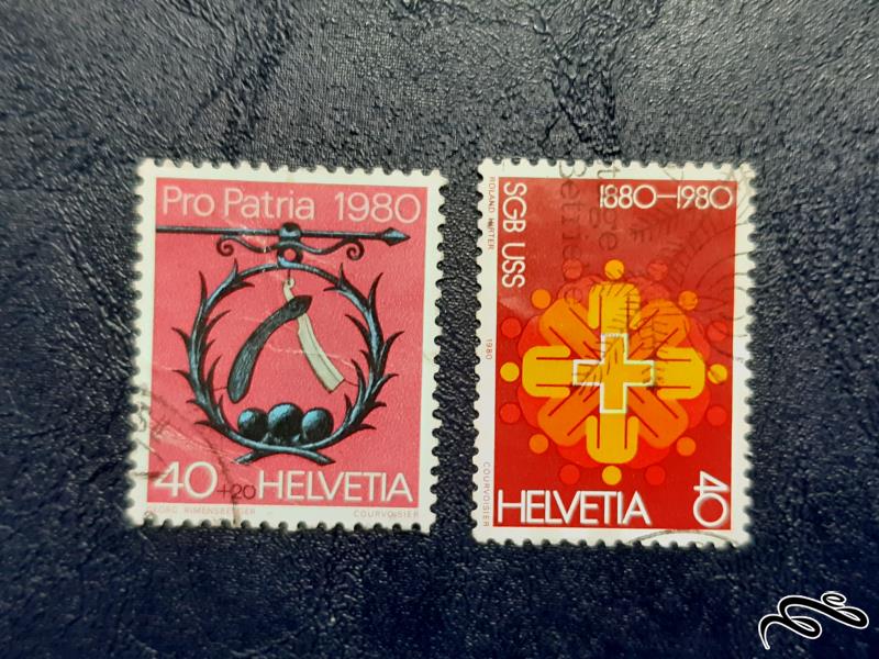 سری تمبرهای سوئیس -1980