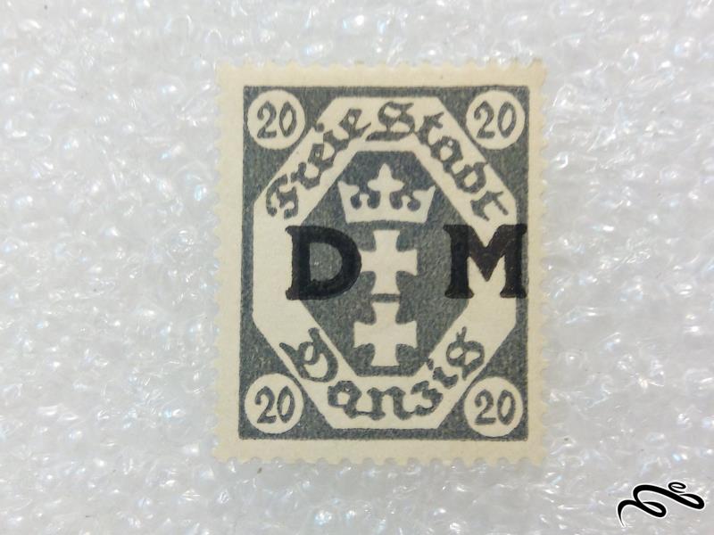 تمبر کمیاب و ارزشمند المان دانزینگ dm سورشارژ (96)7+