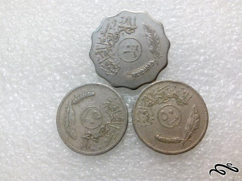 ۳ سکه زیبای ۱۰ و ۵۰ فلوس عراقی.با کیفیت (۰)۲۷