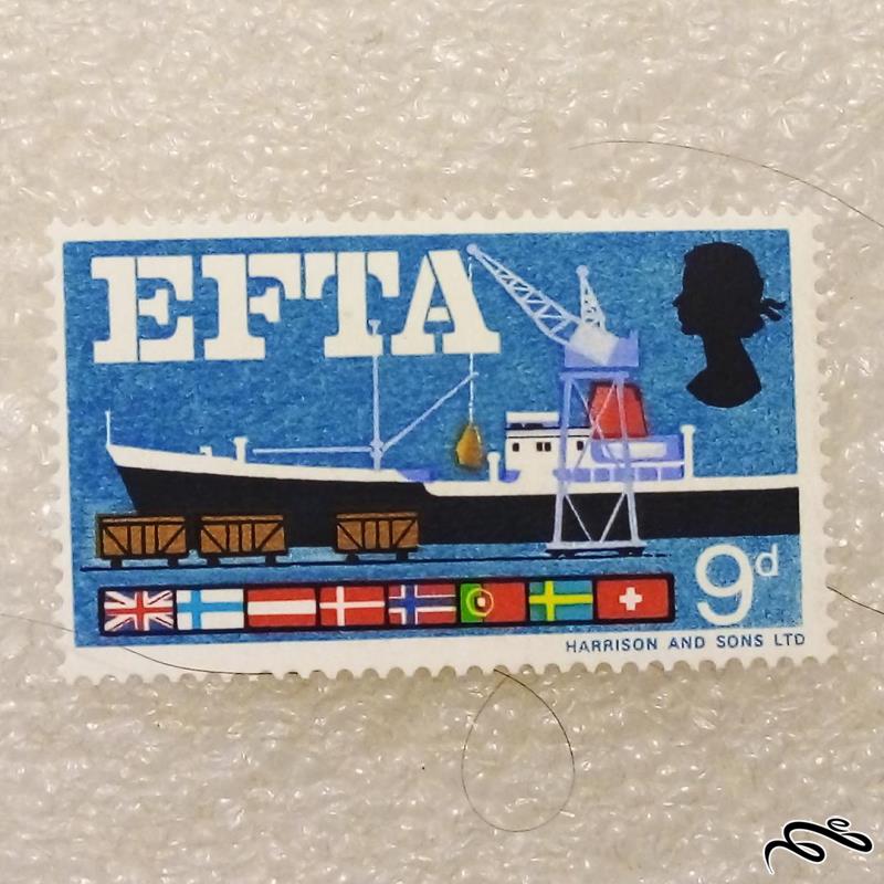 تمبر انگلیس/بریتانیا 1960 انجمن تجارت EFTA ازاد اروپا (91)8+