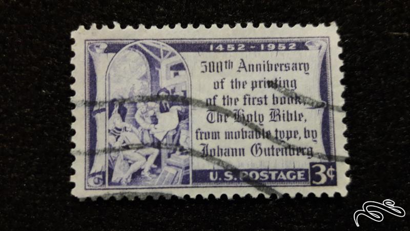 تمبر خارجی قدیمی و کلاسیک ایالات متحده آمریکا 1952