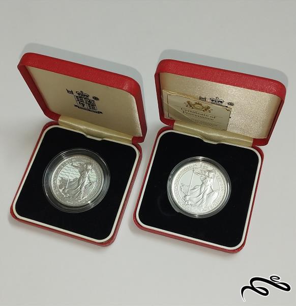 سکه های نقره دو پوندی یادبودی انگلیس