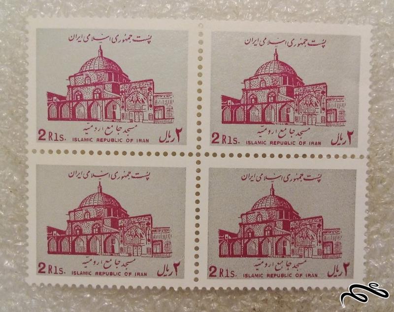 بلوک تمبر باارزش 2 ریال پستی مسجد جامع ارومیه (0)