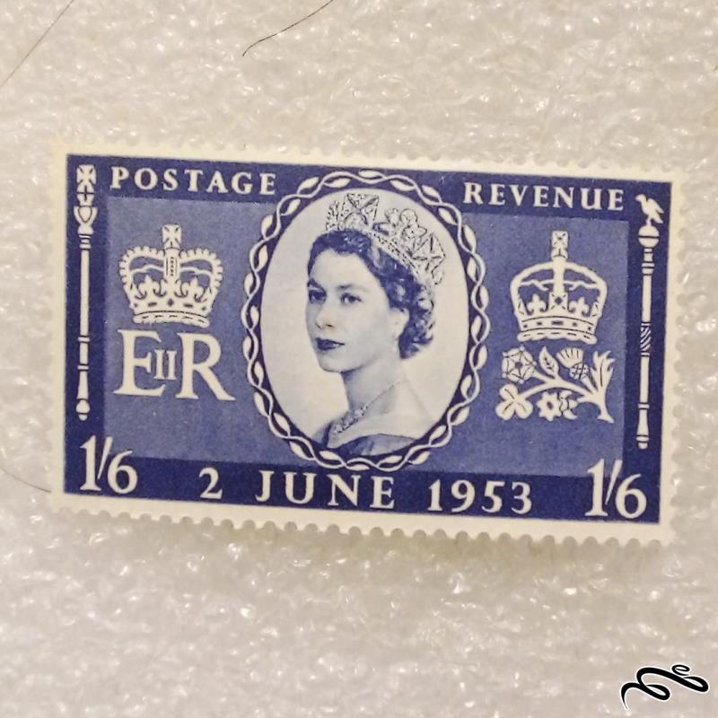 تمبر بریتانیا/انگلیس 1953 تاج گذاری ملکه الیزابت (91)8+