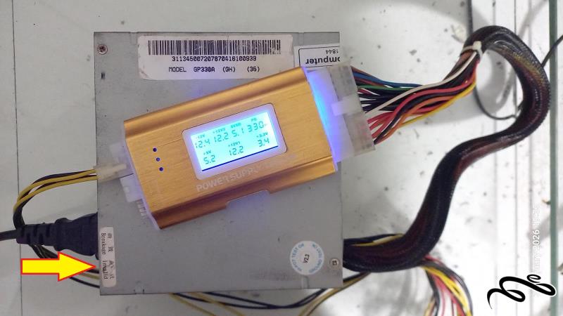 پاور Green GP330A فن کوچک 24 پین پلمب