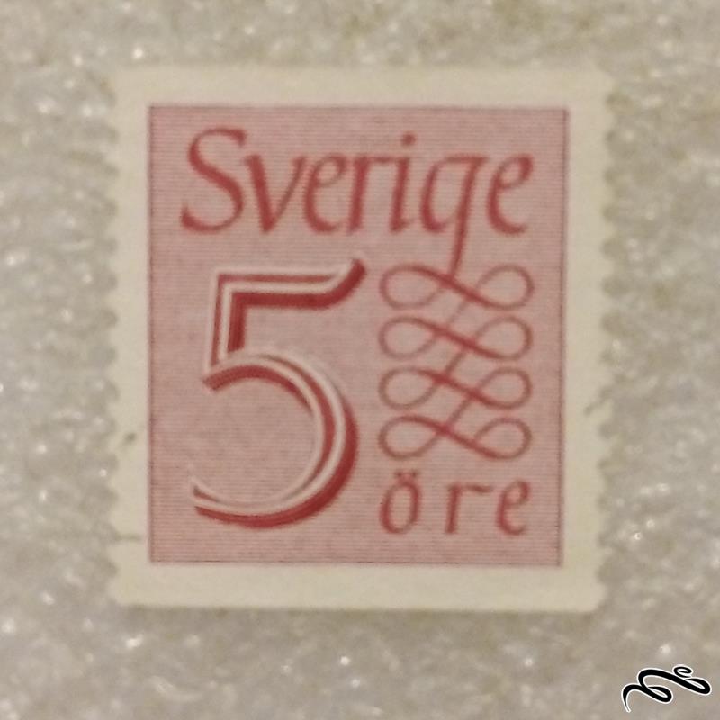 تمبر ارزشمند قدیمی مالیه سوئد باطله (96)6