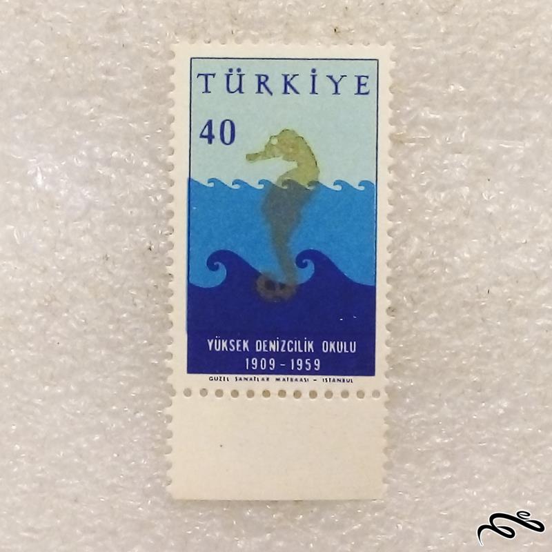 تمبر باارزش حاشیه وزق قدیمی کلاسیک ترکیه (96)2