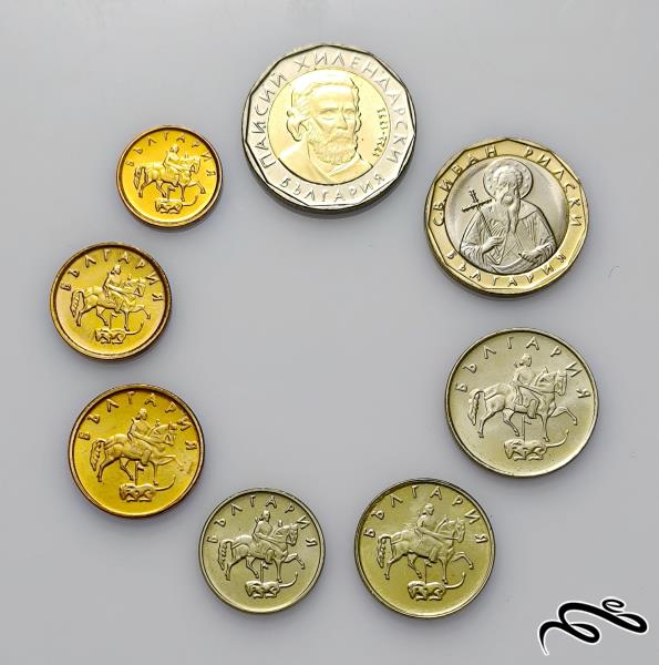 ست کامل سکه های بلغارستان