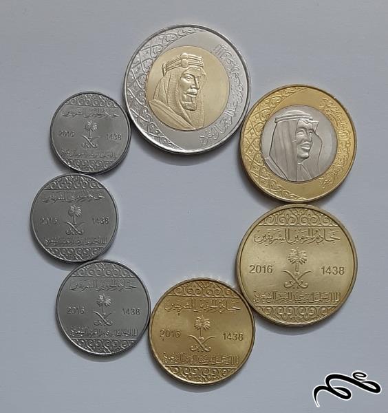 ست کامل سکه های عربستان