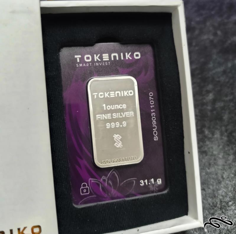 شمش نقره ۳۱.۱ گرمی عیار ۹۹۹.۹