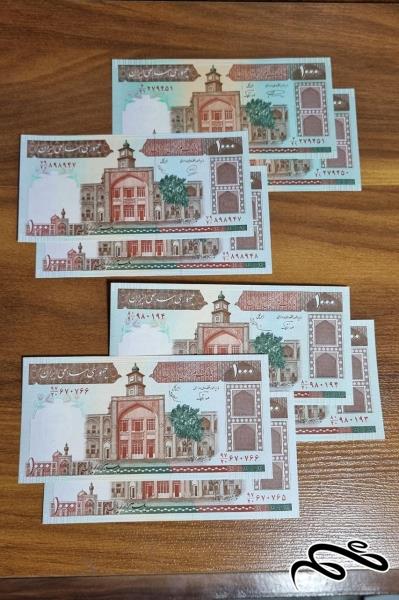 چهار جفت ۱۰۰ تومانی فیضیه،  چهار امضا و نمونه مختلف