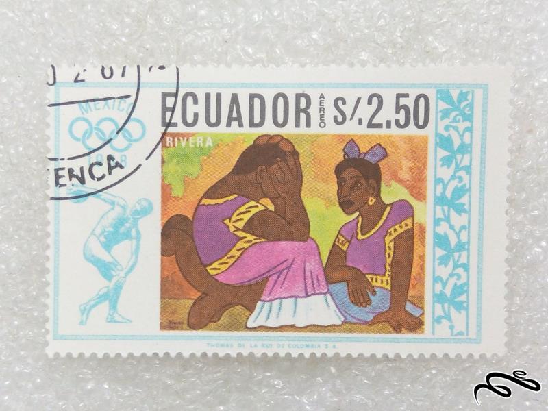 تمبر کمیاب قدیمی ارزشمند اکوادور (97)7