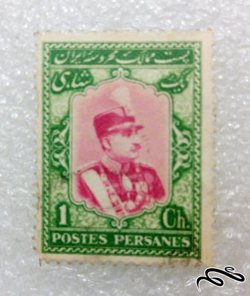 تمبر زیبای ۱ شاهی پهلوی تاجگذاری رضاشاه (۹۸)۰