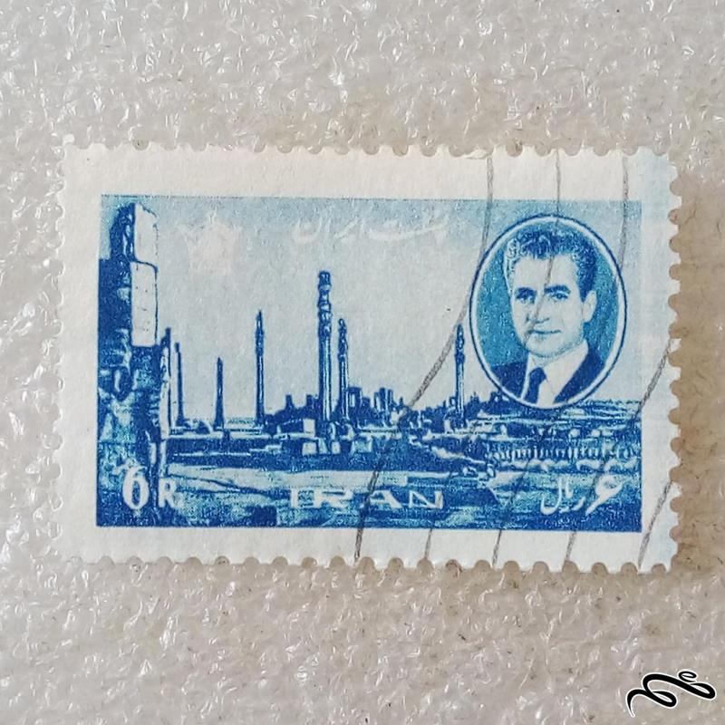 تمبر ۱۳۴۴ پهلوی دوازدهم پستی ۶ ریال تخت جمشید باطله (۹۰)۵