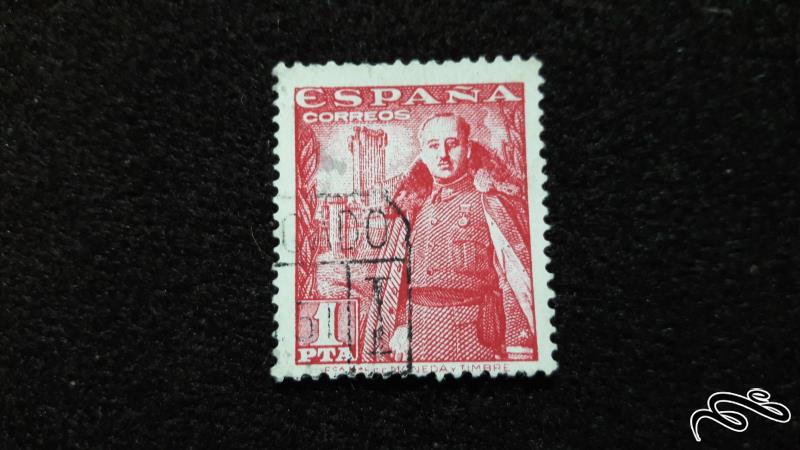 تمبر خارجی کلاسیک و قدیمی ژنرال فرانکو اسپانیا