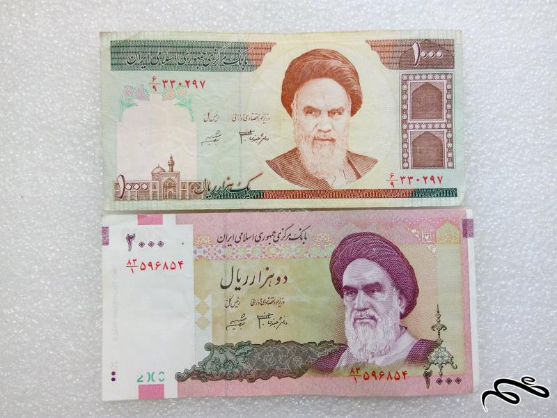 2 اسکناس باارزش 100 و 200 تومنی یک امضاء (49)