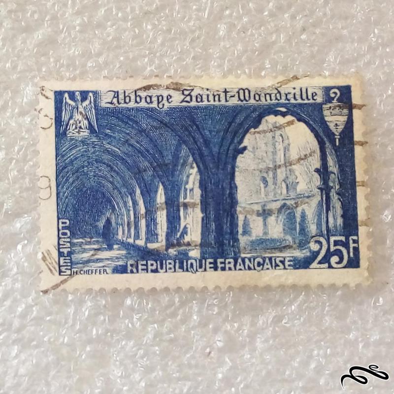 تمبر فرانسه ۱۹۴۲ معبد سنت اومندویل باطله (۹۰)۳