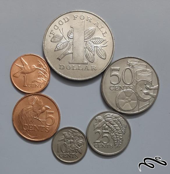 ست کامل سکه های ترینیداد و توباگو