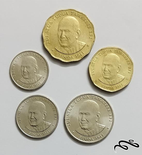 ست کامل سکه های ساموآ