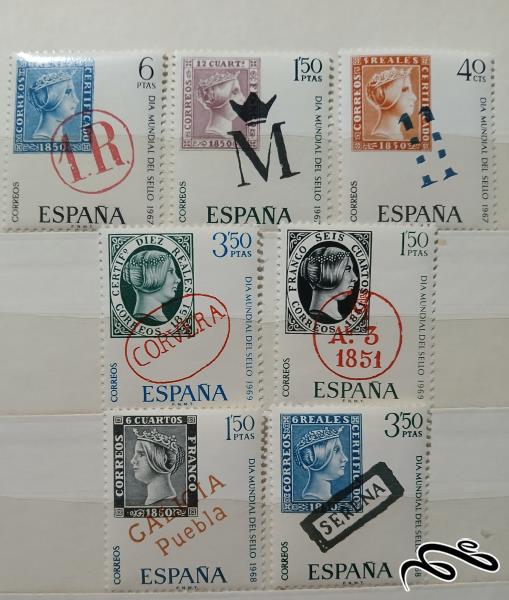 سری روز جهانی تمبر اسپانیا ۱۹۶۷-۶۸-۶۹