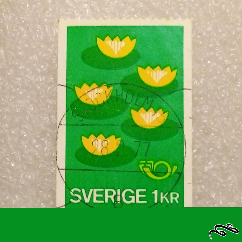 تمبر زیبای قدیمی سوئد . باطله (93)5