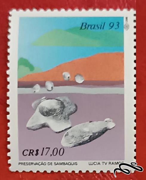 تمبر زیبای باارزش ۱۹۹۳ برزیل . سامبا کوئیس (۹۳)۸