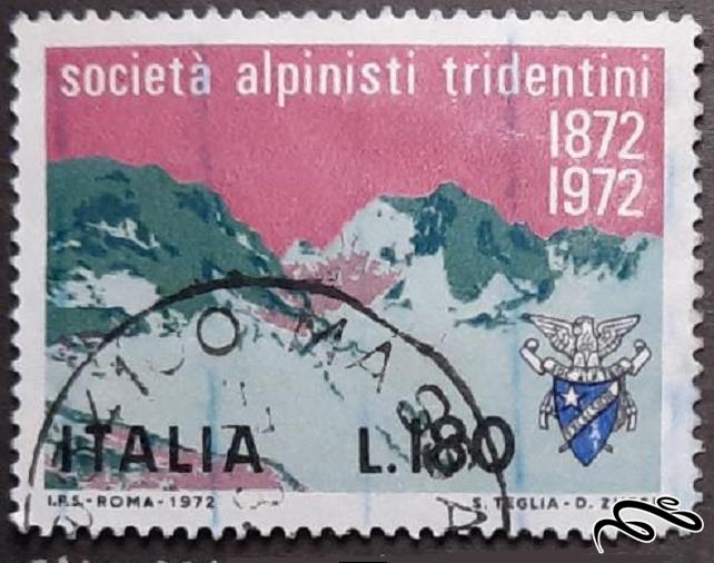 تمبر باارزش زیبای قدیمی 1972 ایتالیا . کوهستان . باطله (94)6