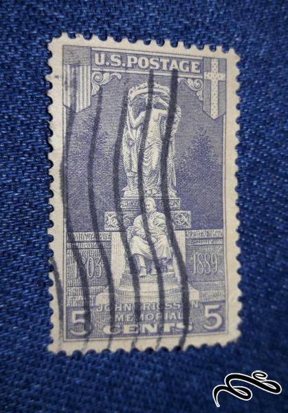 تمبر قدیمی کلاسیک و ارزشمند ایالات متحده آمریکا