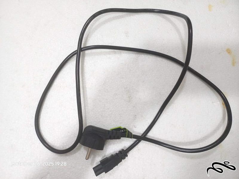 کابل برق دو شاخه لپ تاپ 150CM