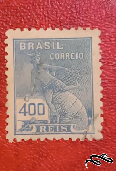 تمبر زیبای قدیمی کلاسیک برزیل . باطله (۹۳)۴
