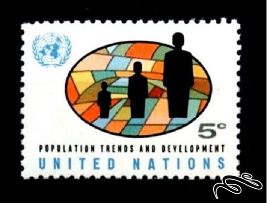 تمبر باارزش 1965 سازمان ملل نیویورک (94)7+