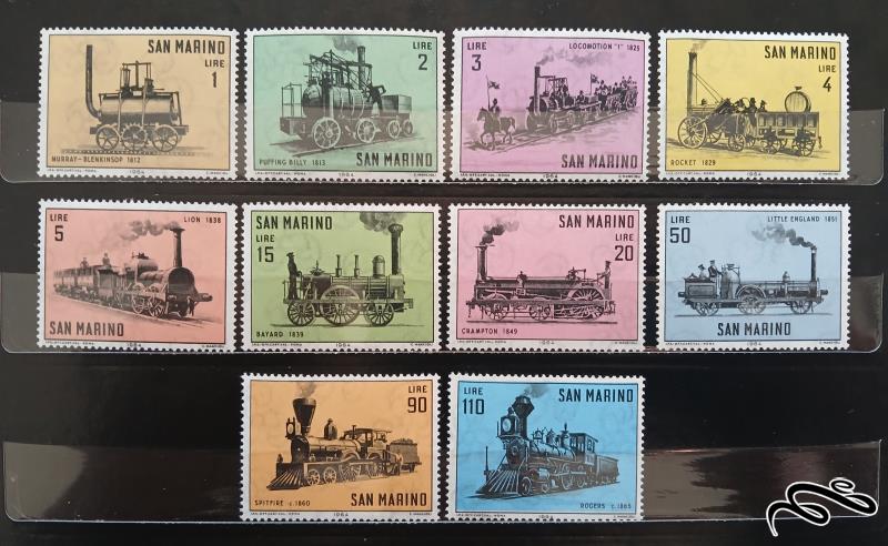 لوکوموتیوها locomotives / سن مارینو 1964