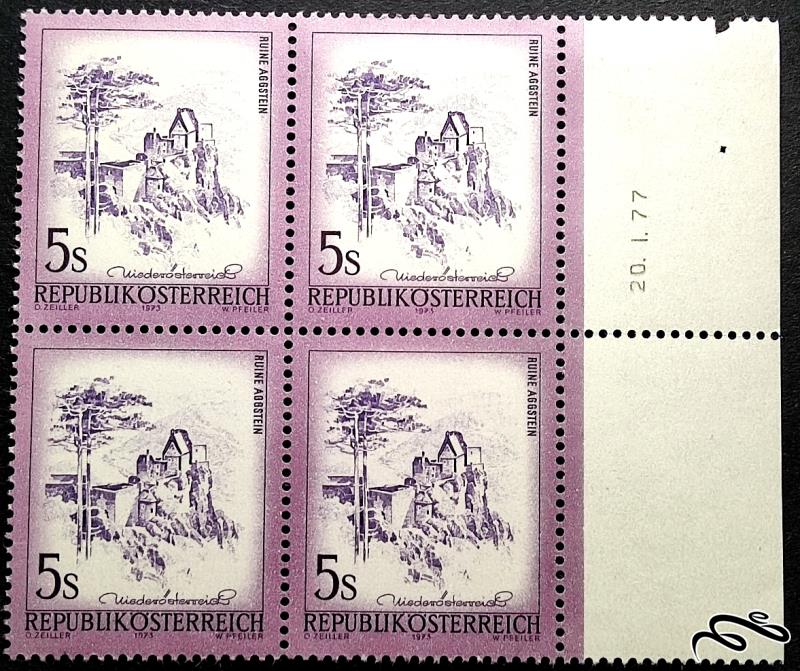 بلوک ارزشمند مناظر و صومعه ها اتریش 1973 میلادی!