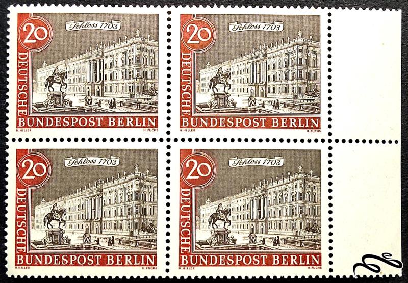 بلوک ارزشمند آلمان برلین 1963 میلادی!