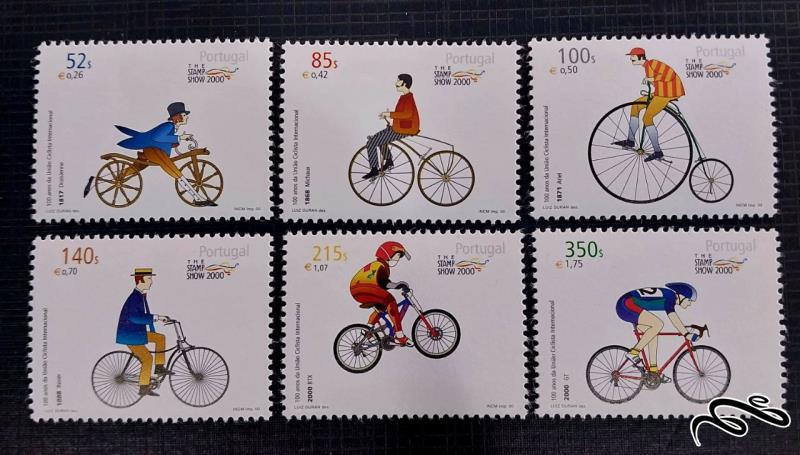 پرتغال 2000 ارزش اسمی تمبرها(یورو) دوچرخه سواری کاتالوگ 10دلار