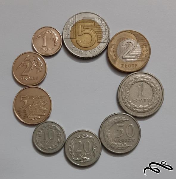ست کامل سکه های لهستان