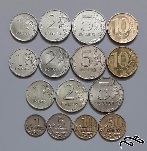 مجموعه 15 عددی سکه های روسیه
