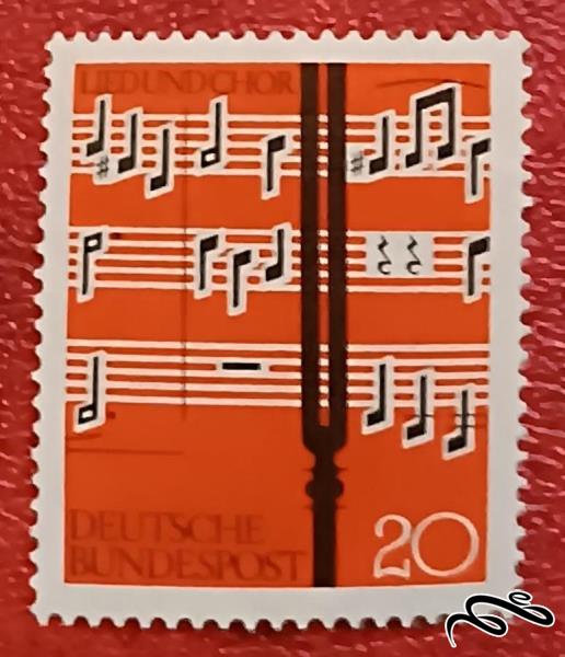 تمبر زیبای باارزش المان . نت موسیقی (93)8