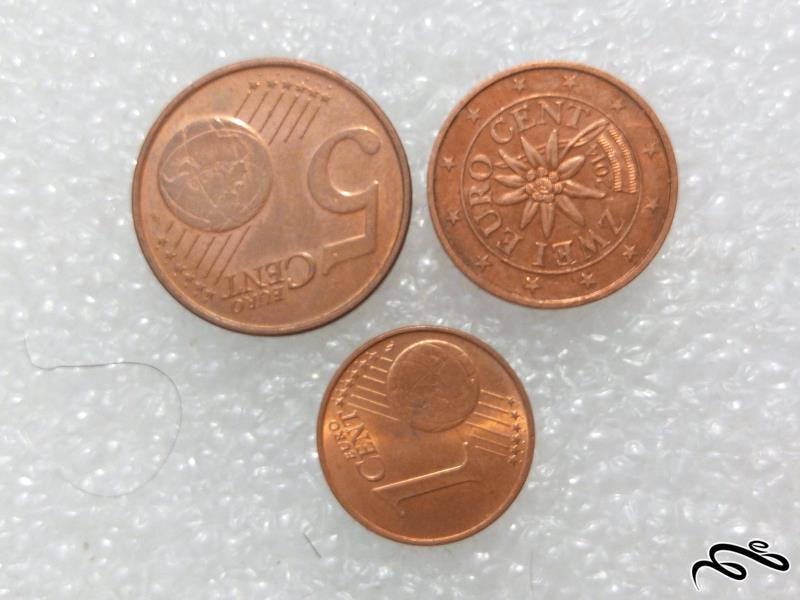 ۳ سکه ارزشمند خارجی سنت یورو (۳)۳۴۰