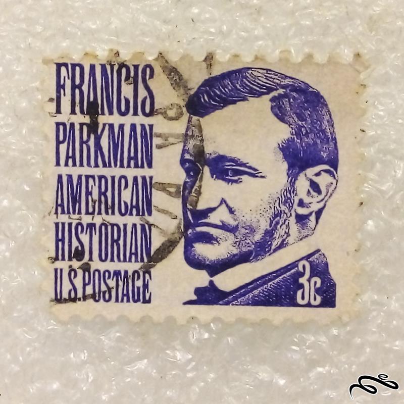 تمبر باارزش قدیمی 3 سنت امریکا فرانسیس پارکمن . باطله (96)2
