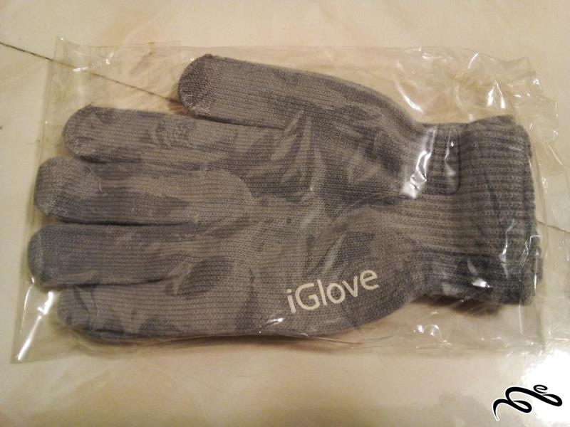 جفت دستکس تاچ IGLOVE ای جی لاو طوسی روشن باکیفیت (ک 9)