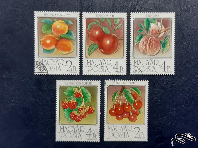 سری تمبر میوه ها  - مجارستان 1986