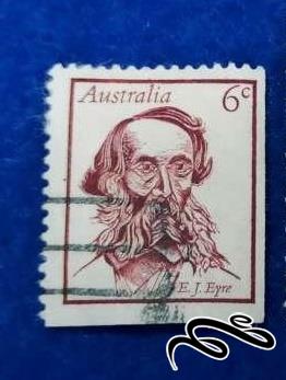 تمبر زیبای باارزش کلاسیک قدیمی استرالیا . ۲ طرف بیدندانه . باطله (۹۴)۱